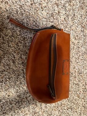 PATRICIA NASH Wristlet Pouch in Chestnut Brown